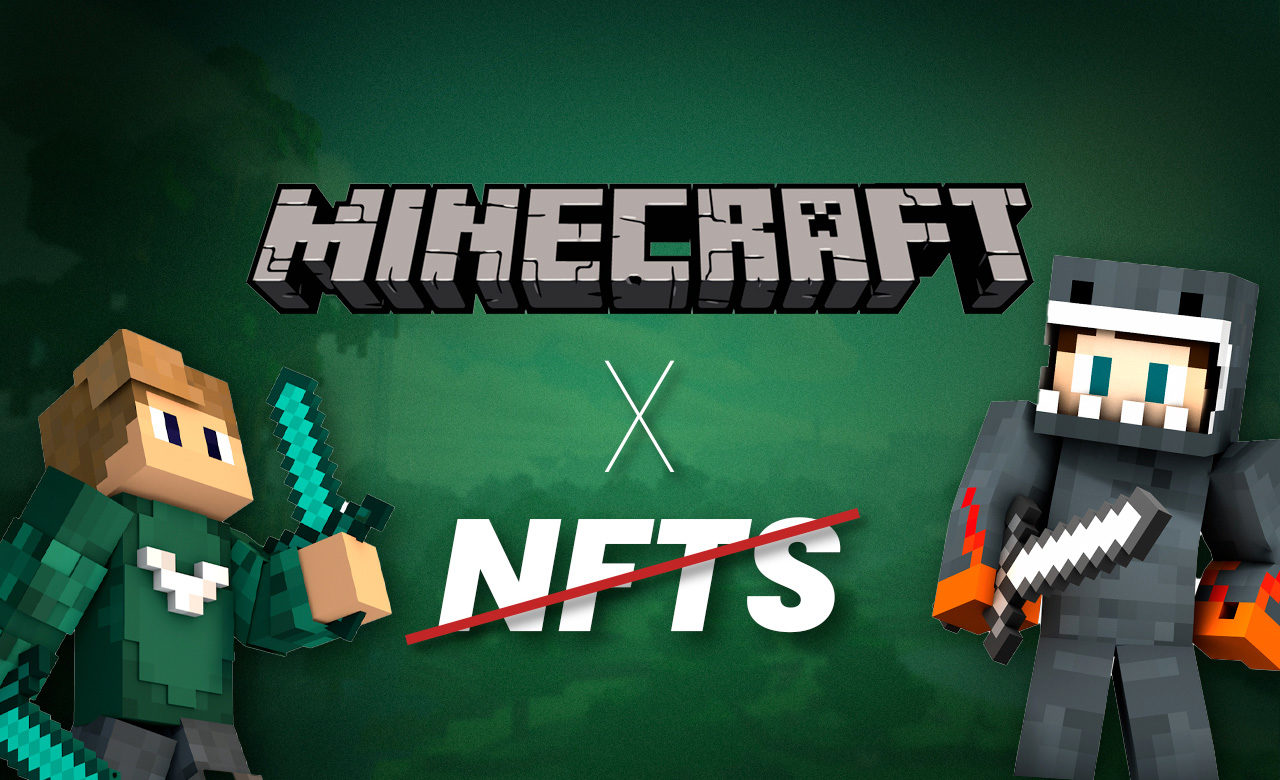 banniere minecraft interdit blockchain nft