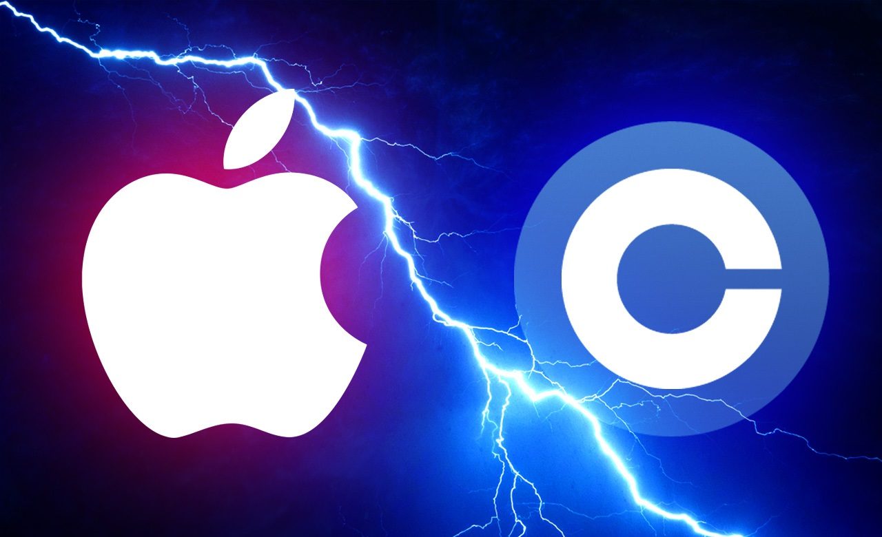 banniere conflit apple coinbase